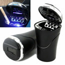 Car Solar LED Car Ashtray Blue Light Lighting gluttöter