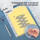 Convenient Clear A4 Binder Pockets Clear Zipper Folders For Notebook Binder