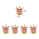 4x Car Rhinestone Wheel Tire Valve Caps Auto Tyre Rim Stem Air Cover (Pink)