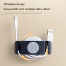 4x Punch Free Plug Hook Wire Wall Holder Kitchen Cable Organizer (Blue)