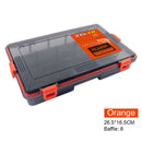 Double Sided Fish Hook Lures Bait Storage Box Fishing Tackle Case (Orange) Newly