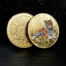 Rich Decorations Crafts Commemorative Coins Lucky Stamp Year of The Tiger Coin