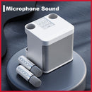 100W Portable Professional Karaoke Dual Microphone Wireless Stereo Bass Spe