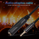 3.5mm Male to 6.35mm Female Cable 1/8 to 1/4 Stereo Audio Adapter (1.5m) Newly