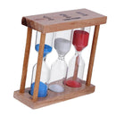 Shower Timer Wooden Sandglass Ornament Brush Teeth Clock Hourglass Timer