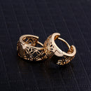 Hollow out Print Ear Clip South Korean Chic Ear Decoration Earrings