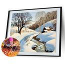 5D DIY Four Season Scenery Full Drill Diamond Painting Embroidery Craft(D)