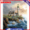 5D DIY Seaside Lighthouse Full Square Diamond Painting Mosaic Picture Decor Kit