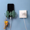 Punch Free Wall Storage Box Remote Control Phone Charging Holder (Green) Newly