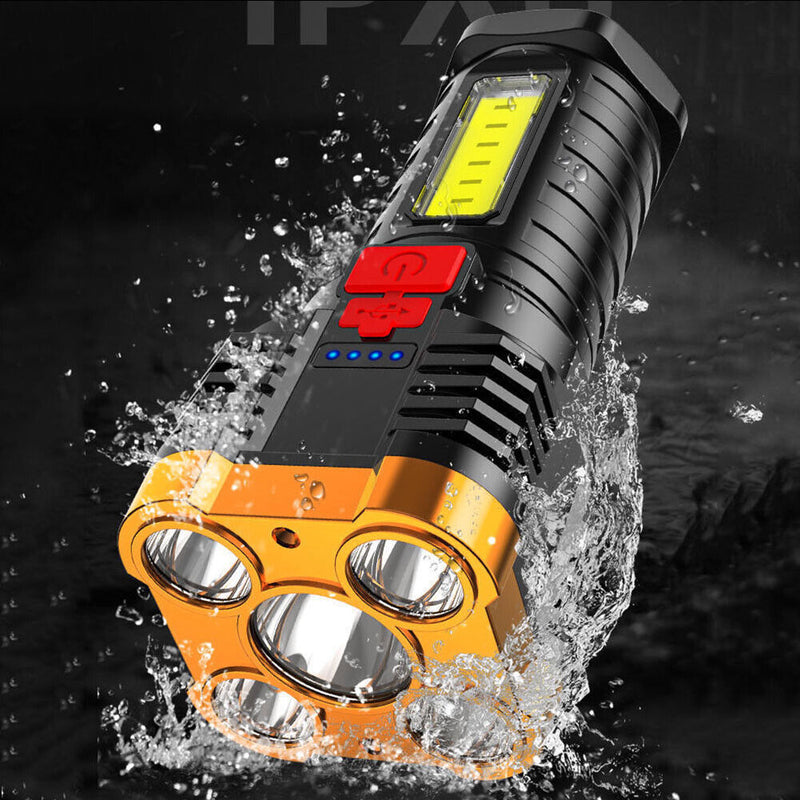 USB Outdoor Work Searchlight P7900 Handheld Bike Hiking Torch Lamp Super Bright