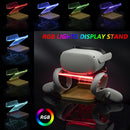 RGB LED VR Stand for Quest 2 Headset, Helmet Display Holder, Storage Holder