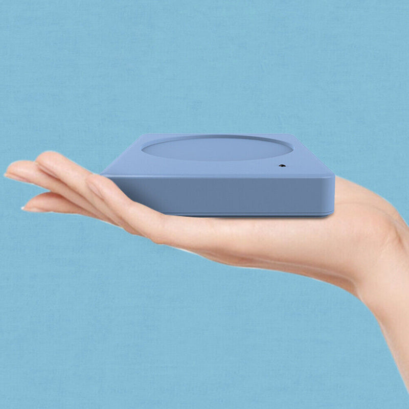 220V Cup Mug Warmer Automatic Constant Temperature Heating Coaster (Blue)