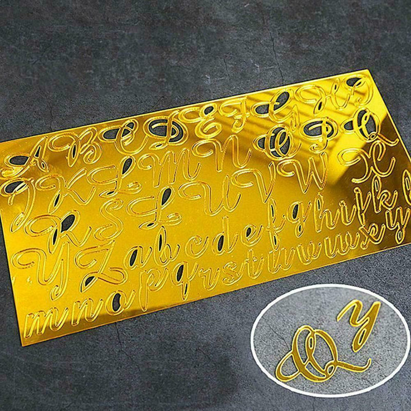 Acrylic Letter Alphabet Mold Press Cookie Cutter DIY Fondant Cake Stamp V2S9