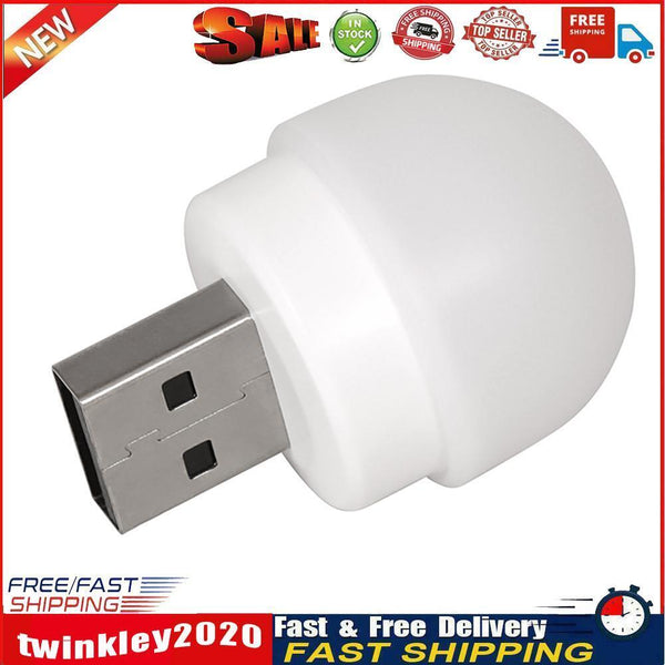 USB Plug Lamp Computer Mobile Power Charging USB Night Light (1pc-Warm) Newly