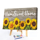 Sweet Home Oil Paint By Numbers Kits Canvas DIY Hand Painted Wall Picture