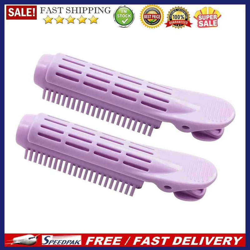 2pcs Hair Curler Clips Clamps Roots Perm Rods Styling Rollers Fluffy DIY Tools