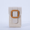 Straw Crossbody Bags Summer Woven Shoulder Small PU Phone Purse (Yellow)