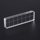 Acrylic Stamp Block Clear Stamping Tool Set with Grid Line Craft (2x7cm) Newly