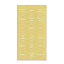 144X Spice Jar Labels Stickers Transparent Bottle Lable E5Y1 C0P3 H0J0