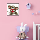 Partial Embroidery 14CT DIY Big Ears Animal 2 Strands Kit Stamped Cross Stitch
