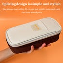 Canvas Pencil Case Double Layer Large Capacity Stationery Pen Box (Brown) Newly