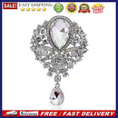 Retro Glass Pendant Brooch Rhinestone Coat Lapel Pins Badge Jewelry Women Gif