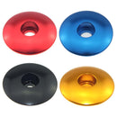 5xMTB Road Bike Stem Top Cover 28.6mm Bicycle Fork Tube Headset Cap (Black)