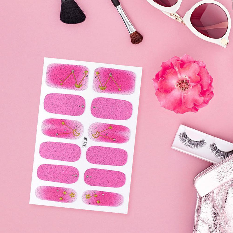 French Style Nail Stickers Frangipani Daisy Nail Polish Stickers DIY Nail Dec