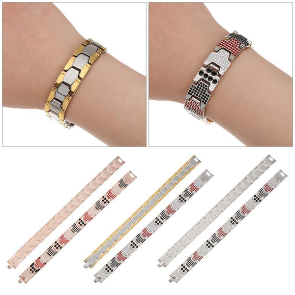 Energy Healing Detachable Bangle Magnetic Therapy Bracelet Black Germanium