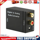 Digital Optical CoaxCoaxialToslink to Analog RCA L/R Audio ConverterAdapter