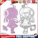Girl Cutting Dies Stencils Scrapbooking Embossing DIY Craft Album Card Gift