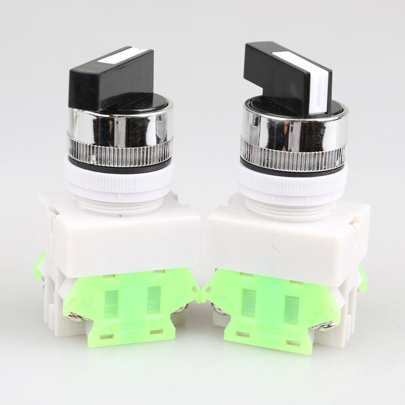 2pcs ON/OFF/ON Rotary Three Position Selector Car Switch Makes Ignition LAY37