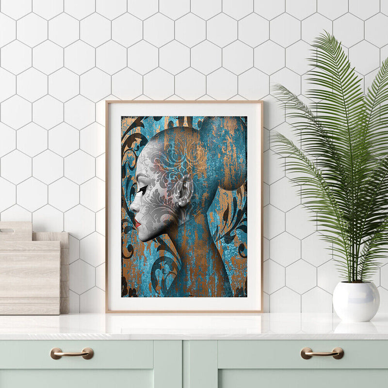 Abstract Woman Oil Paint By Numbers Kits Coloring Drawing for Adults Children