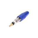 4pcs Presta Valve Stem Caps+ 4pcs Valve Cores+ Wrench Tool Kit (Blue) Newly