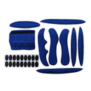 27pcs Cycling Helmet Inner Pads Kit Sealed Sponge for Motorcycle (Blue) Newly
