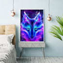 Full Cross Stitch Art Paint 11CT Stamped Glitter Fox Embroidery Wall Ornament
