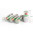4 Pcs Car Auto Tire Monitor Valve Dust Cap Pressure Indicator Sensor Eye Newly