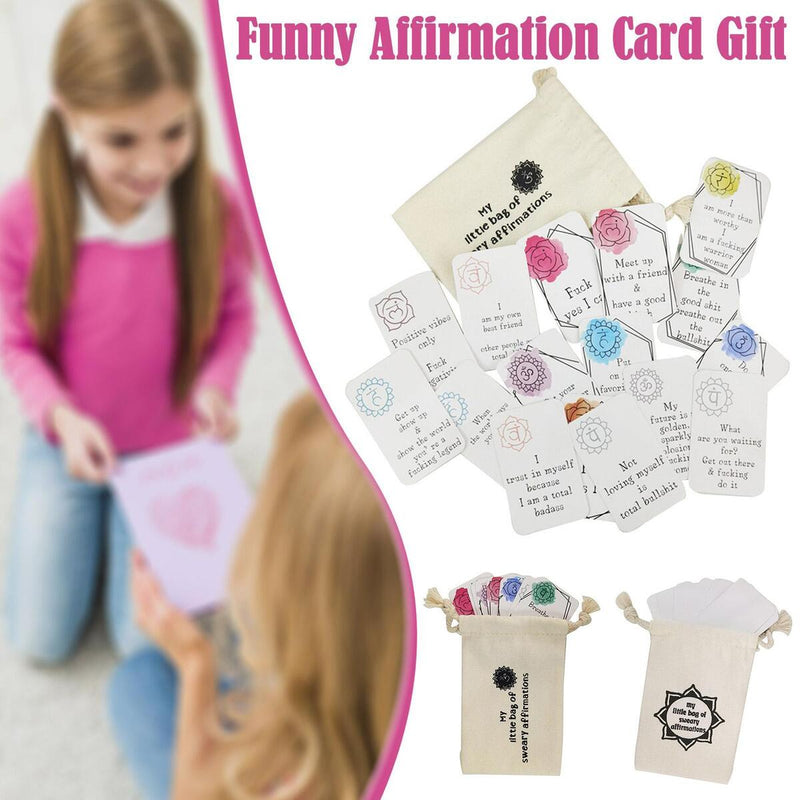 16pcs Sweary Affirmation Cards, My Little Bag of Sweary Affirmations UK sale