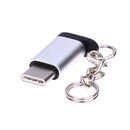 Metal USB 3.1 Type-C Male Connector to Micro USB 2.0 5Pin Female Data Adapt