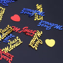 1500pcs JUST MARRIED Wedding Confetti Scattering Sprinkles Table Decration