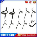 Fishing Rod Guides Stainless Steel Tip Top Ring Pole Repair Kit (Black)
