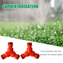 2pcs Y Type Tape Connector Quick Adapter Garden Hose Irrigation (Orange)