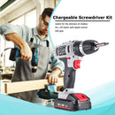 NELNISSA ordless screwdriver Set with 18V Li-Ion batteries and accessories Set