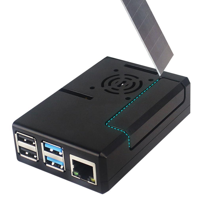 DIY ABS Enclosure Case Shell Housing for Raspberry Pi 4B Protective Cover Newly
