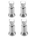 4pcs TR413 Chrome Car Truck Tire Wheel Tyre Valve Stem Hex Caps w/ Sleeves