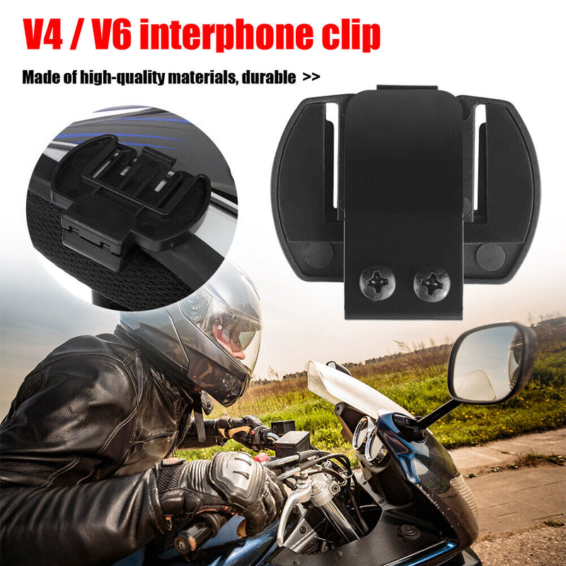 Helmet Headset Clip Motorcycle Bluetooth-compatible Intercom Bracket for V4