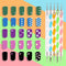 DIY Art Liner Painting Pen Gradient Manicure UV Gel Nail Brush Acrylic Brushes