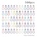 500pcs/pack Gourd Safety Pins Metal Clips Knitting Stitch Marker Tag Pins