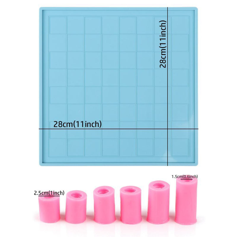 Epoxy Crystal Glue DIY Chess Mold Silicone Chessboard Mould Chess Board Tools