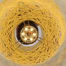 Wooden LED Table Lantern Rattan Bedroom Bedside Decor Night Lights (Beige) Newly